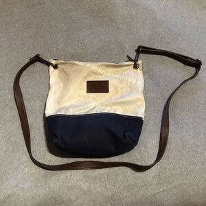 Stylish Two-Tone Crossbody Bag